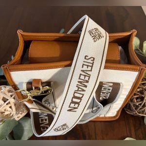 Steve Madden Cognac Colored Purse with airpod case